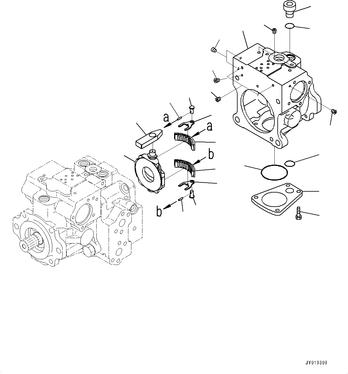Case Assembly, Rear (720-2M-04270) KOMATSU