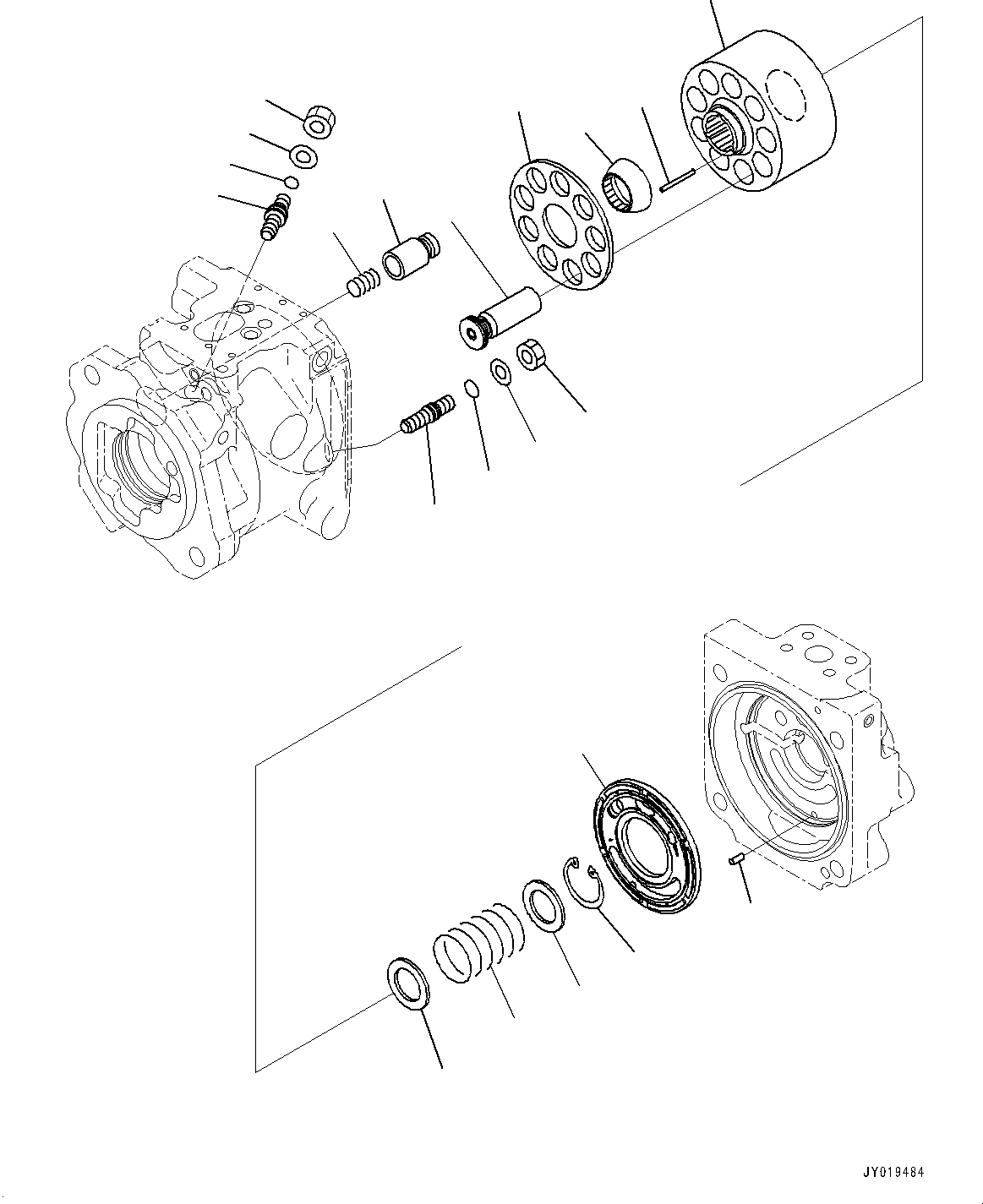 Насос (подузел) (708-1W-01560) KOMATSU