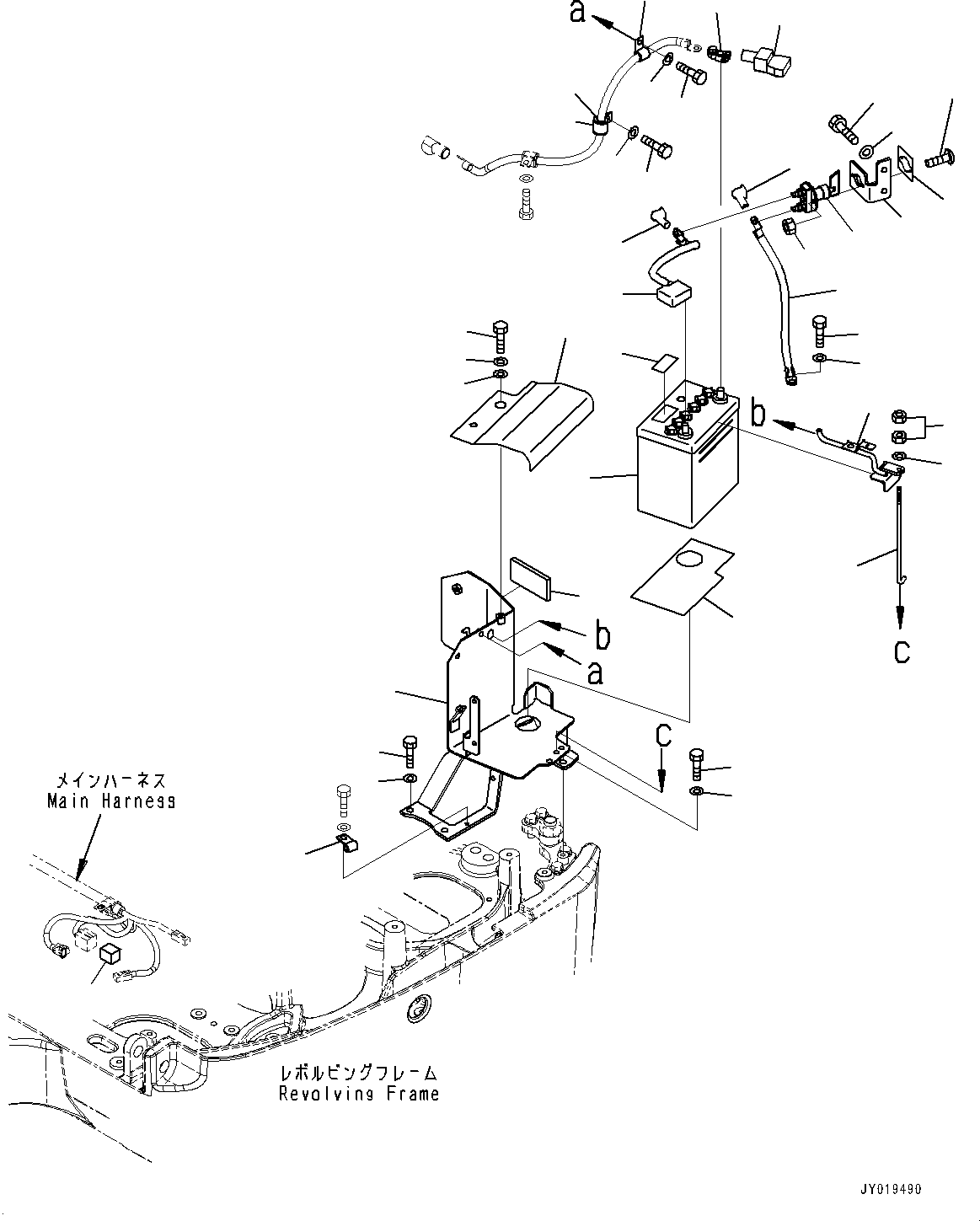 PLATE, BATTERY, CAPACITY 22J-98-38120 KOMATSU