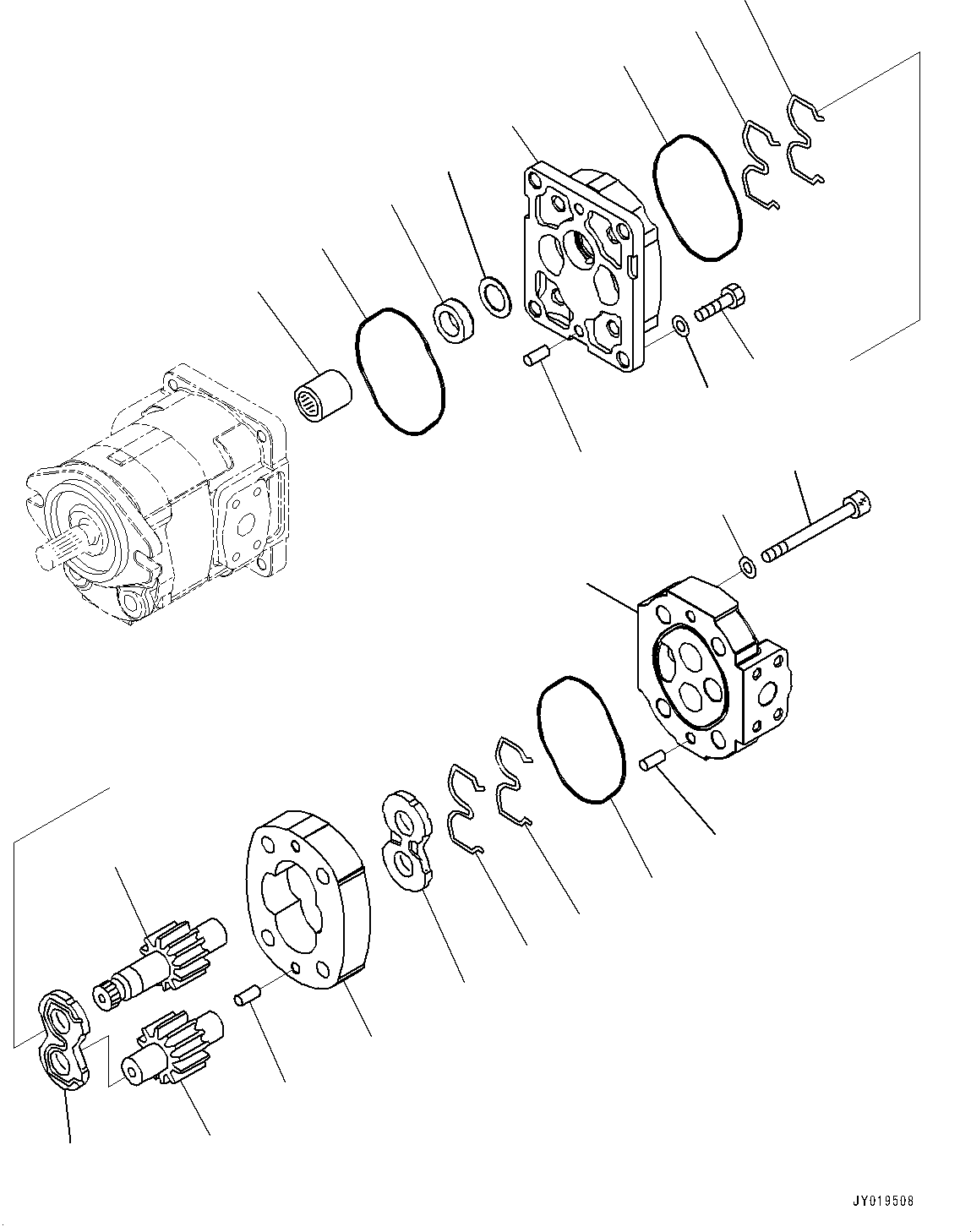 Pump Assembly, Gear (SAR 12) 705-12-22640 KOMATSU