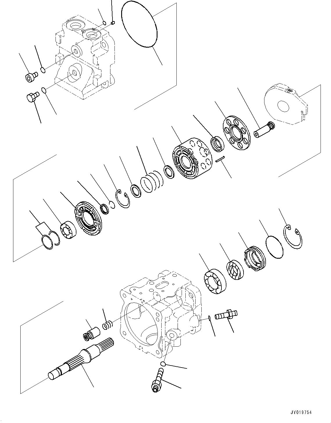 Насос в сборе 708-1T-00432 KOMATSU