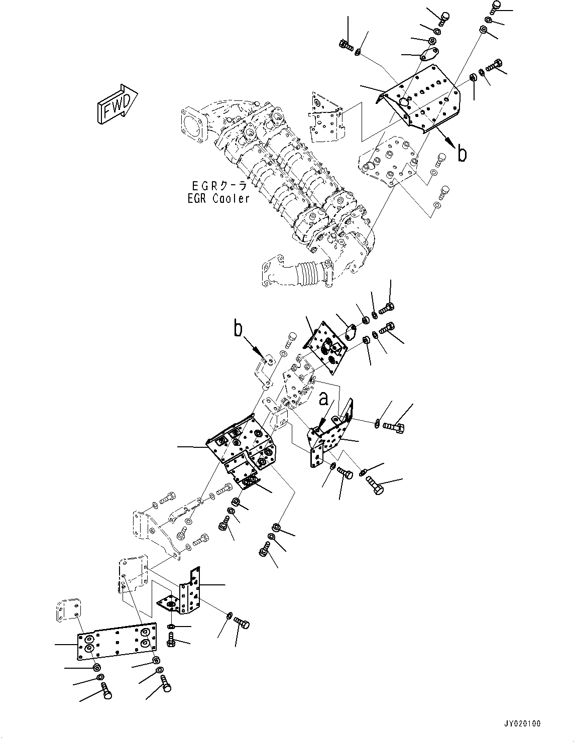 Фланец 6262-11-9880 KOMATSU