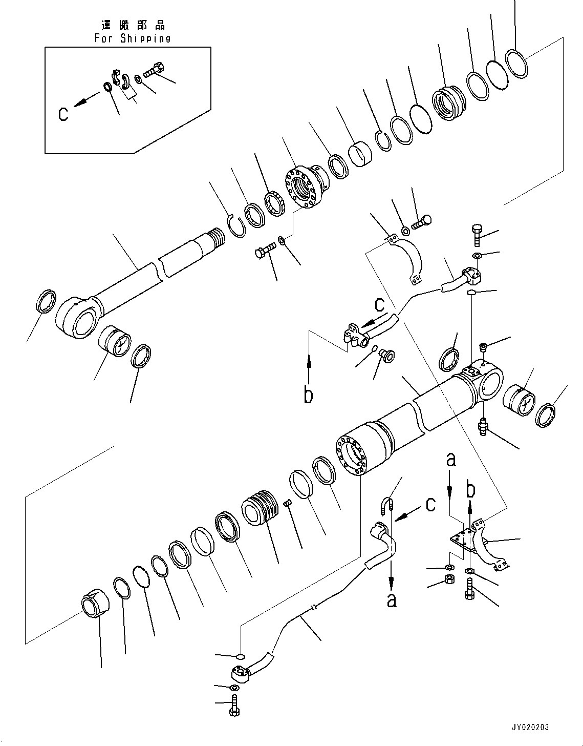 Цилиндр 707-13-14581 KOMATSU