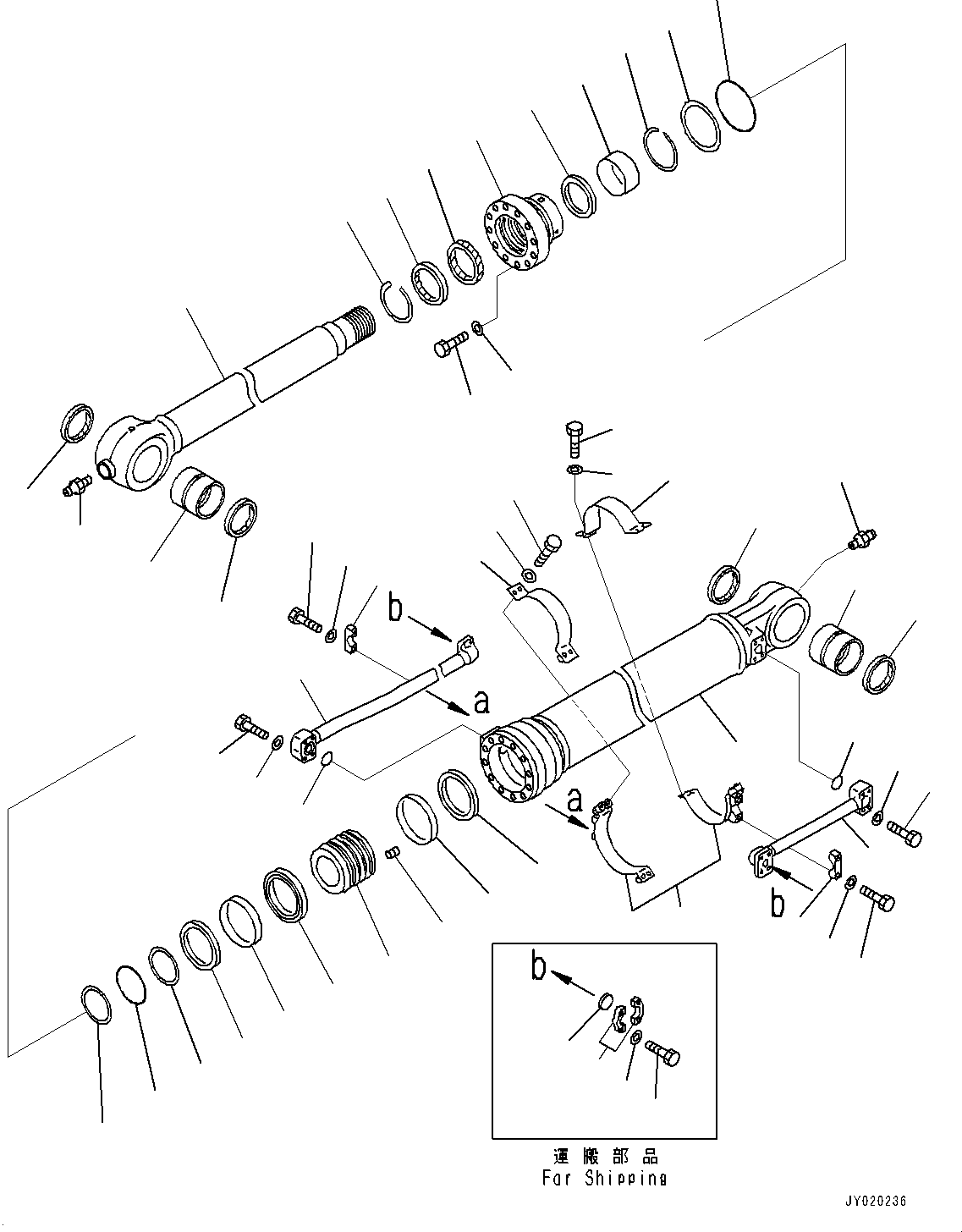 Цилиндр 707-13-14592 KOMATSU