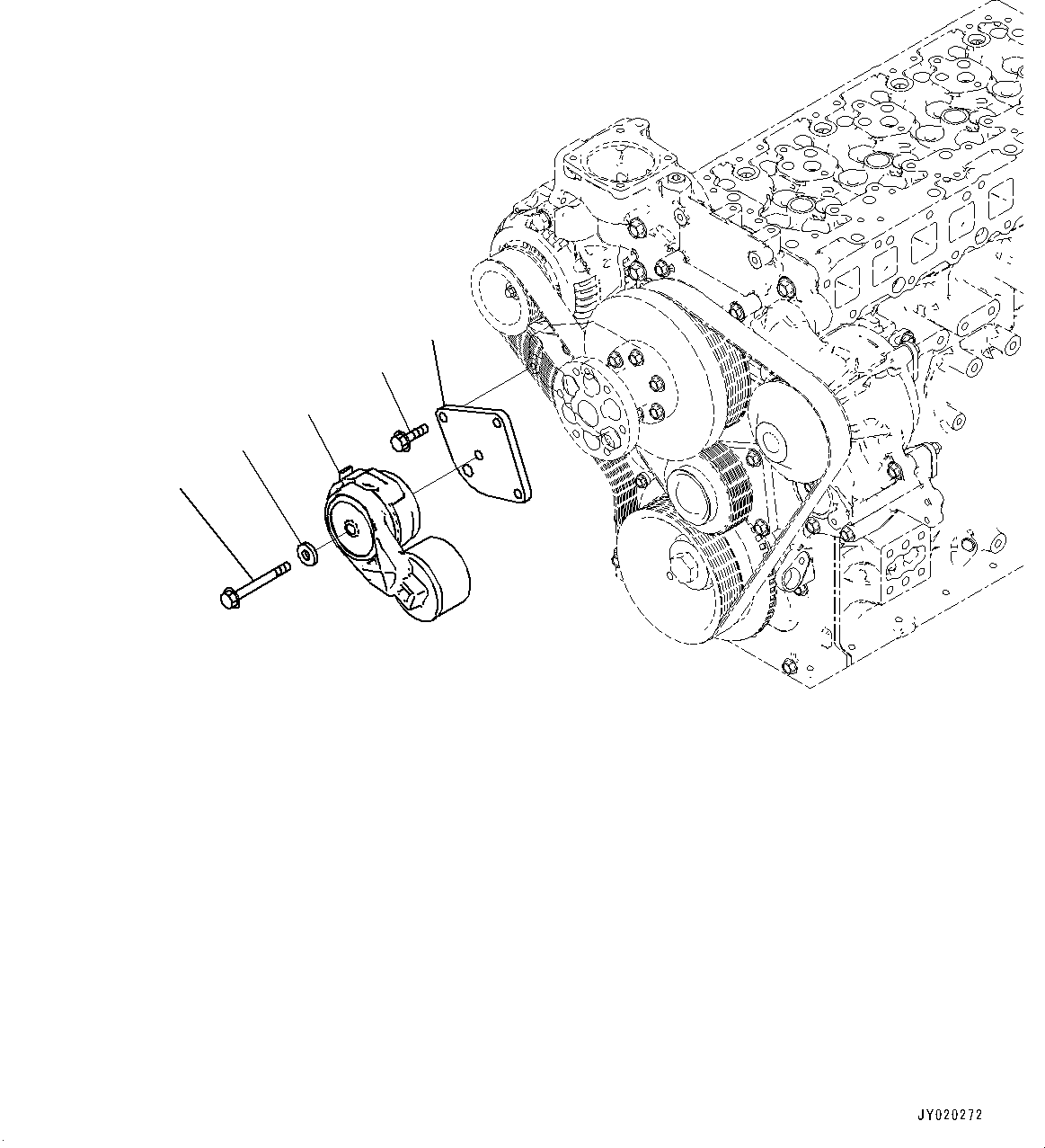 Проставка 22B-01-31491 KOMATSU