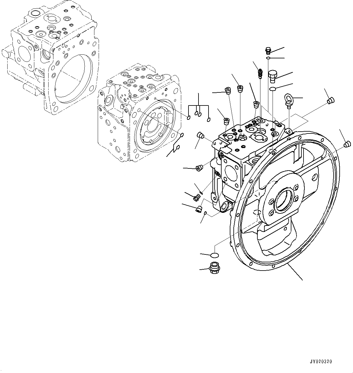 Case Assembly, Front (708-2L-07110) KOMATSU