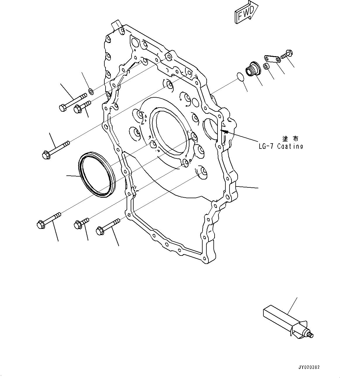 Фланец 7875-12-1340 KOMATSU