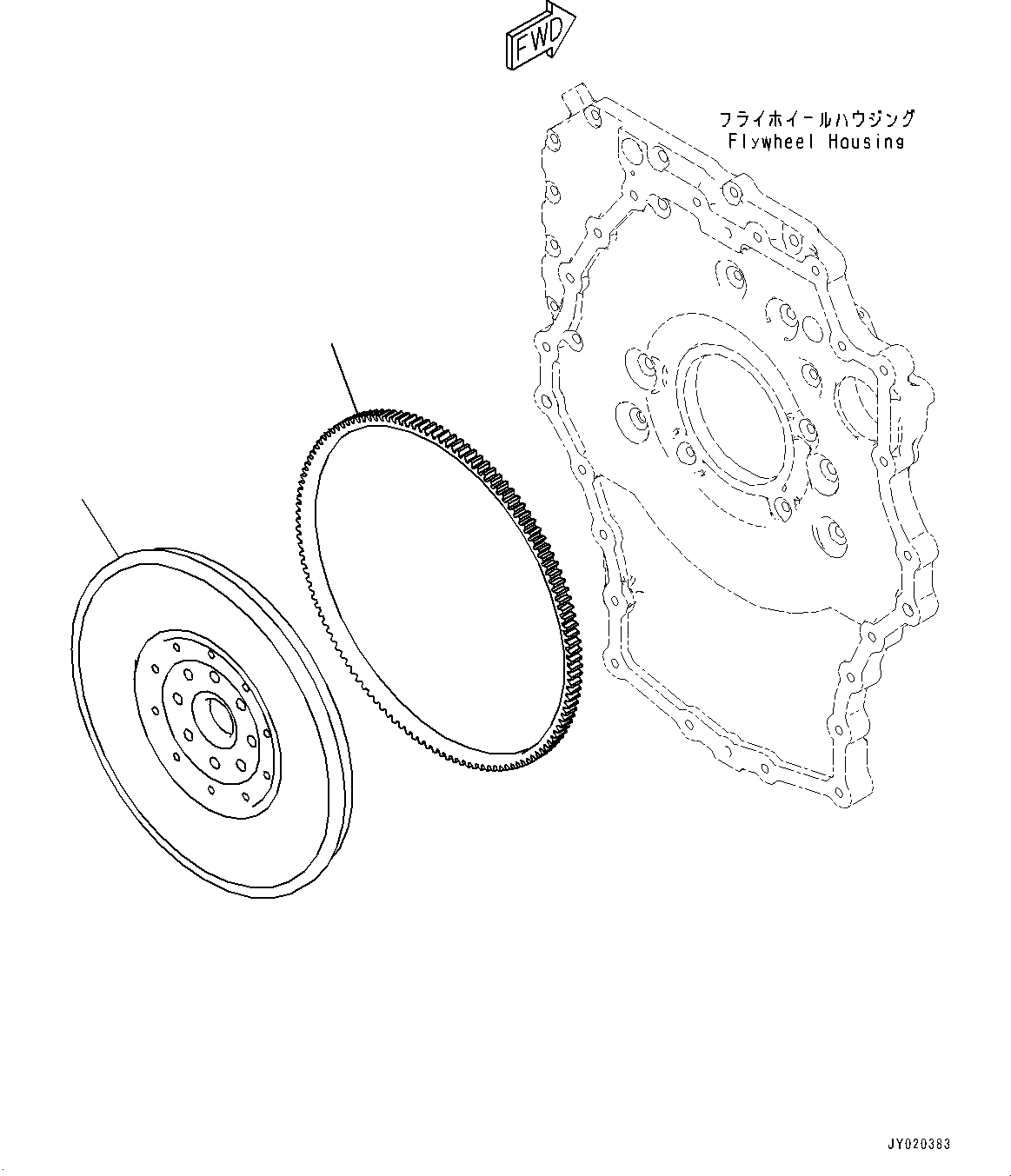 Flywheel Assembly 7875-12-7810 KOMATSU