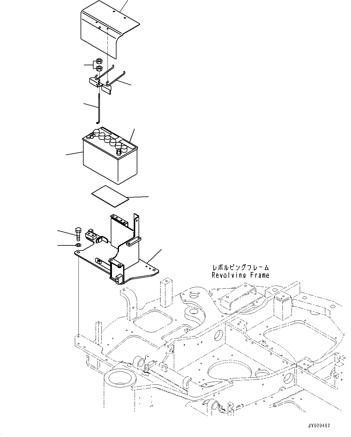 Battery, Wet, 115D31L 22M-06-22410 KOMATSU