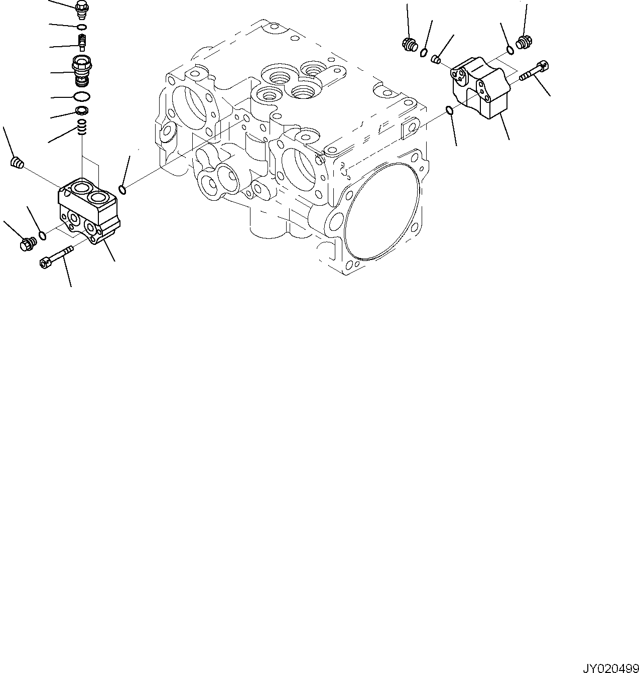 BLOCK, ASSEMBLY 720-2T-03550 KOMATSU