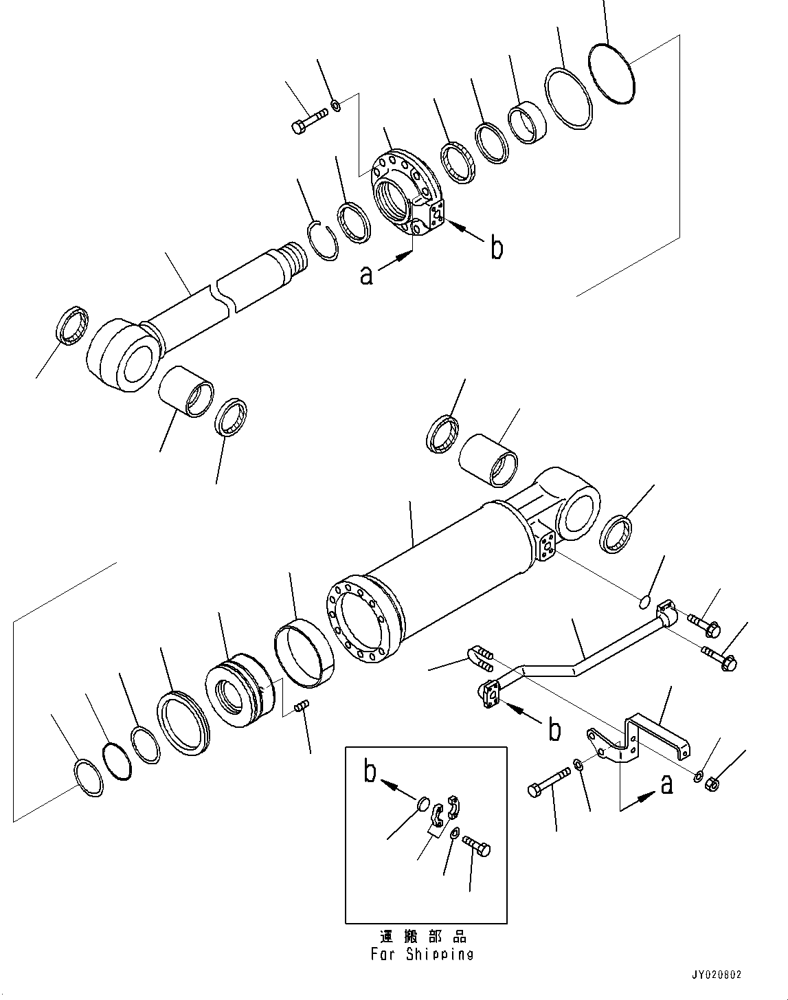 Cylinder Assembly, L.H. 707-01-0C170 KOMATSU