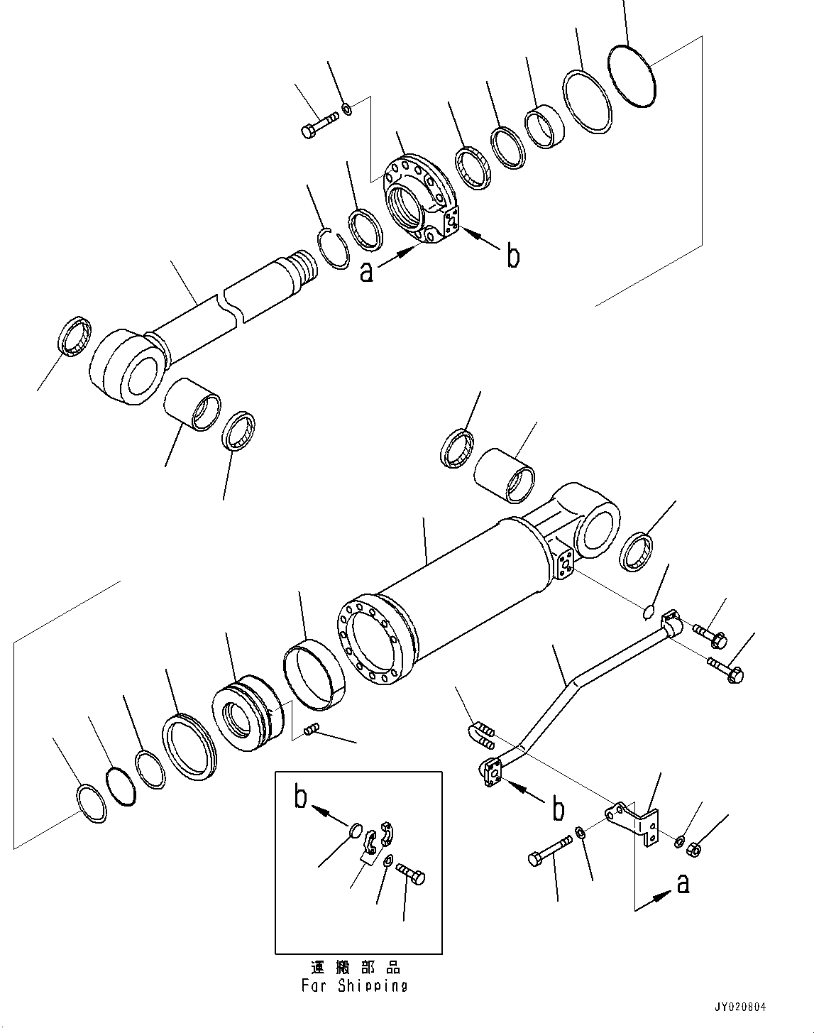 Cylinder Assembly, R.H. 707-01-0C180 KOMATSU