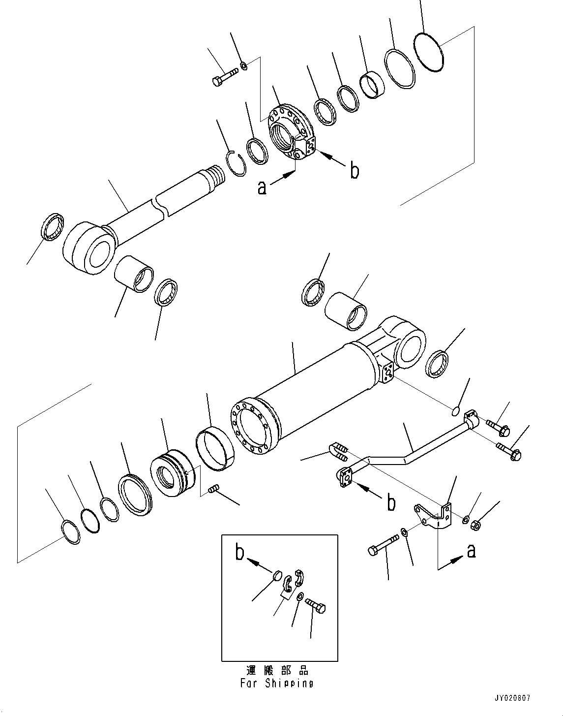 Cylinder Assembly, R.H. 707-01-0C200 KOMATSU