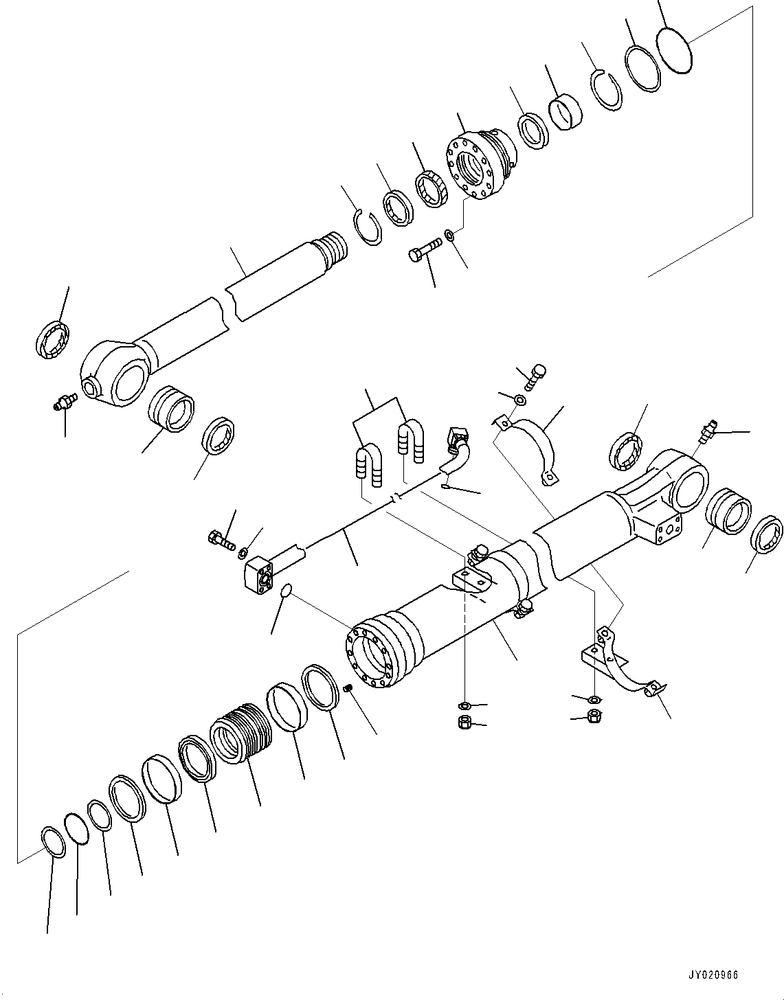 CYLINDER, ASSEMBLY 707-E1-02640 KOMATSU