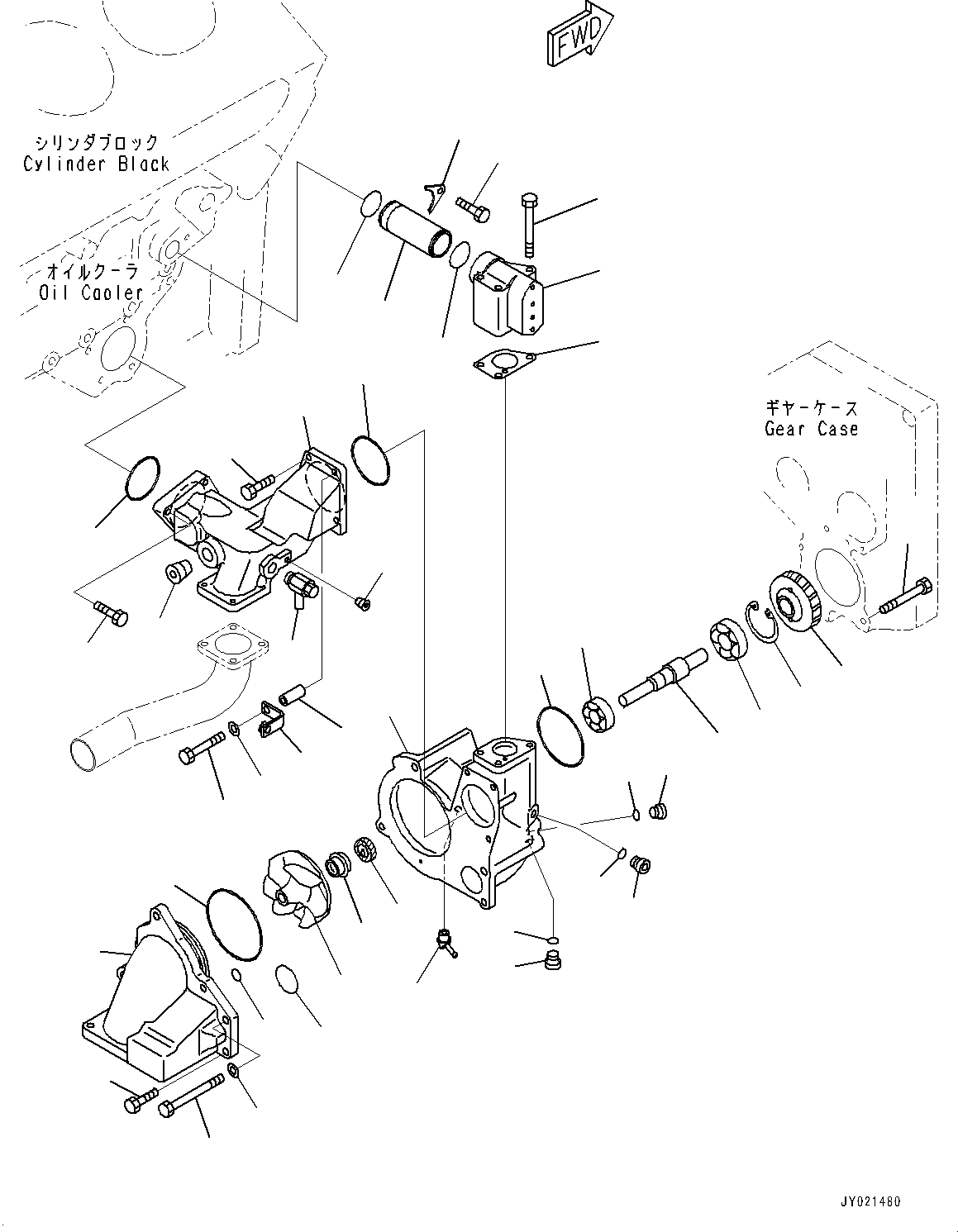 Water Pump Assembly 6219-61-1150 KOMATSU