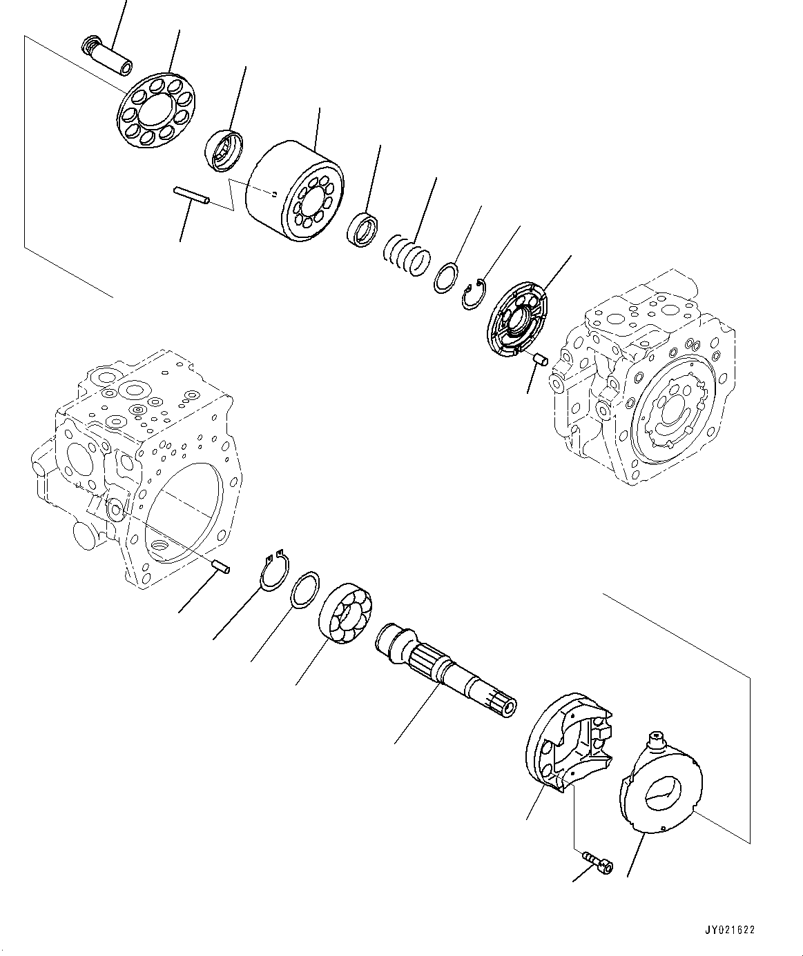 Block Assembly, Rear (708-2L-06850) KOMATSU