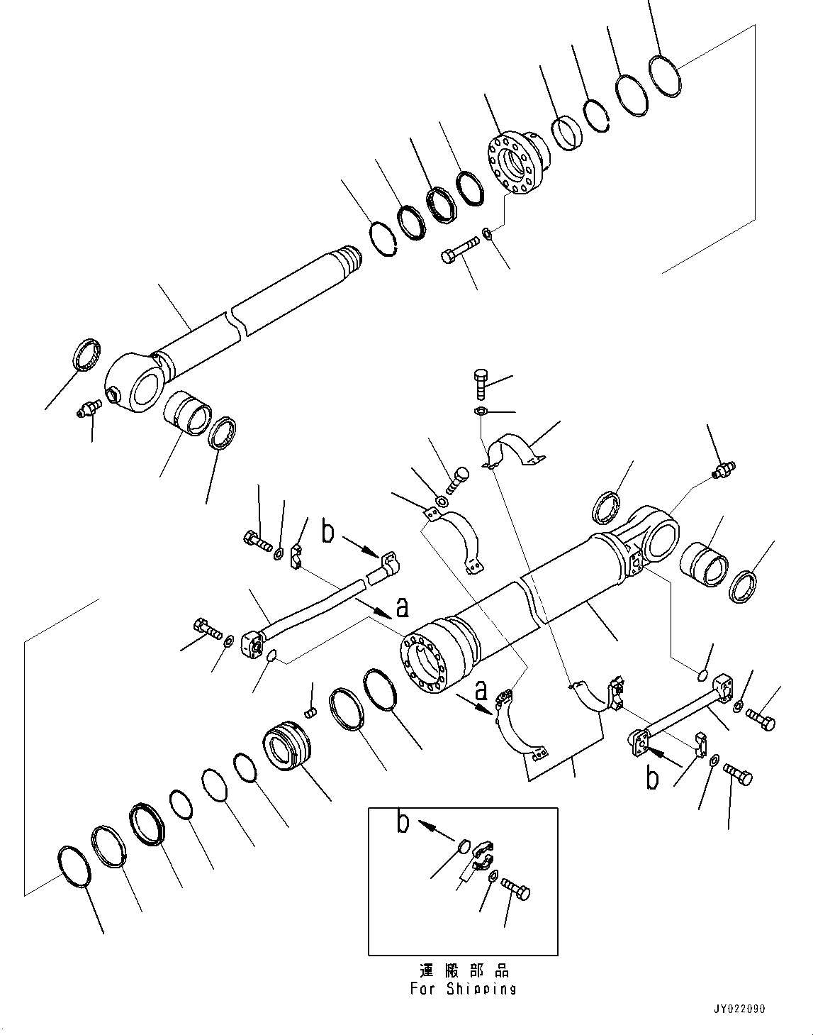 Группа цилиндра 707-E1-01281 KOMATSU