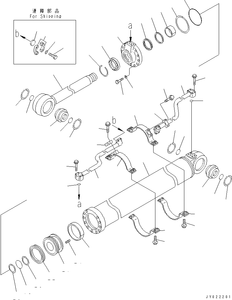 CYLINDER ASS'Y,LIFT 707-01-0F640 KOMATSU