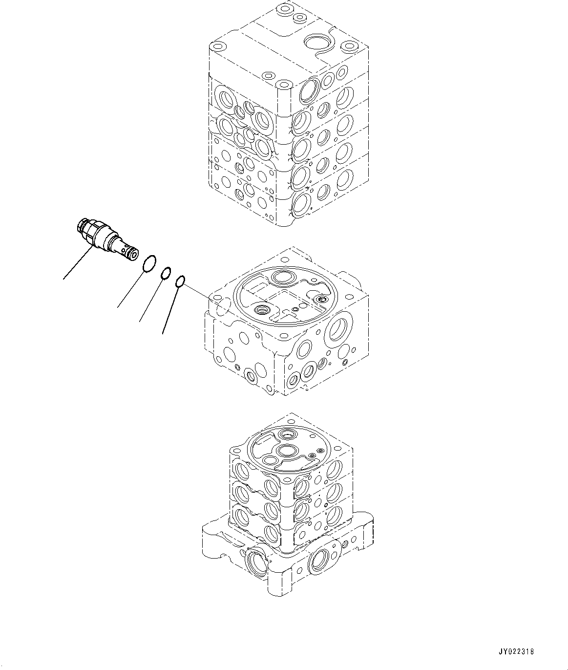 Клапан управления в сборе 723-57-21102 KOMATSU