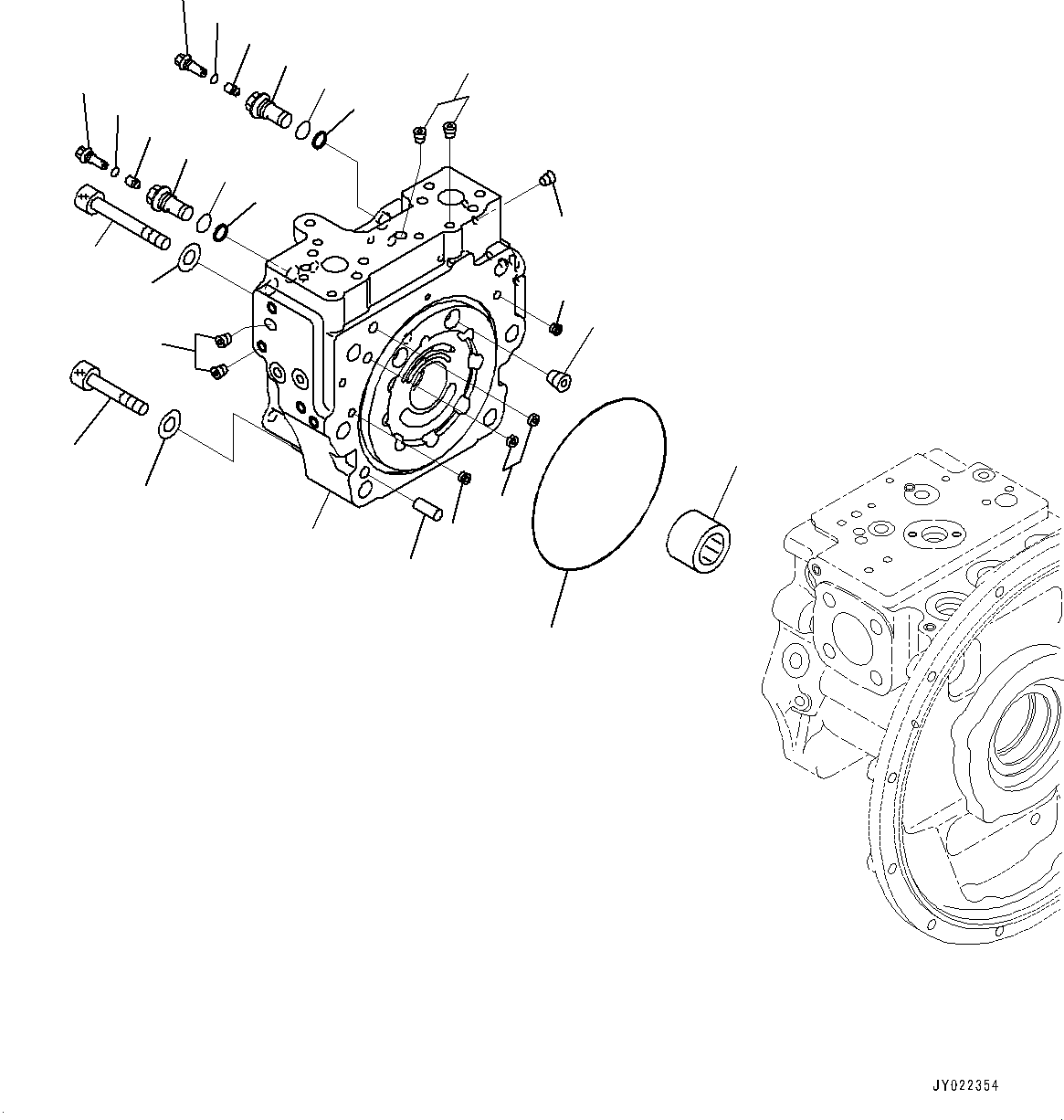 болт с внутренним шестигранником 01253-91625 KOMATSU