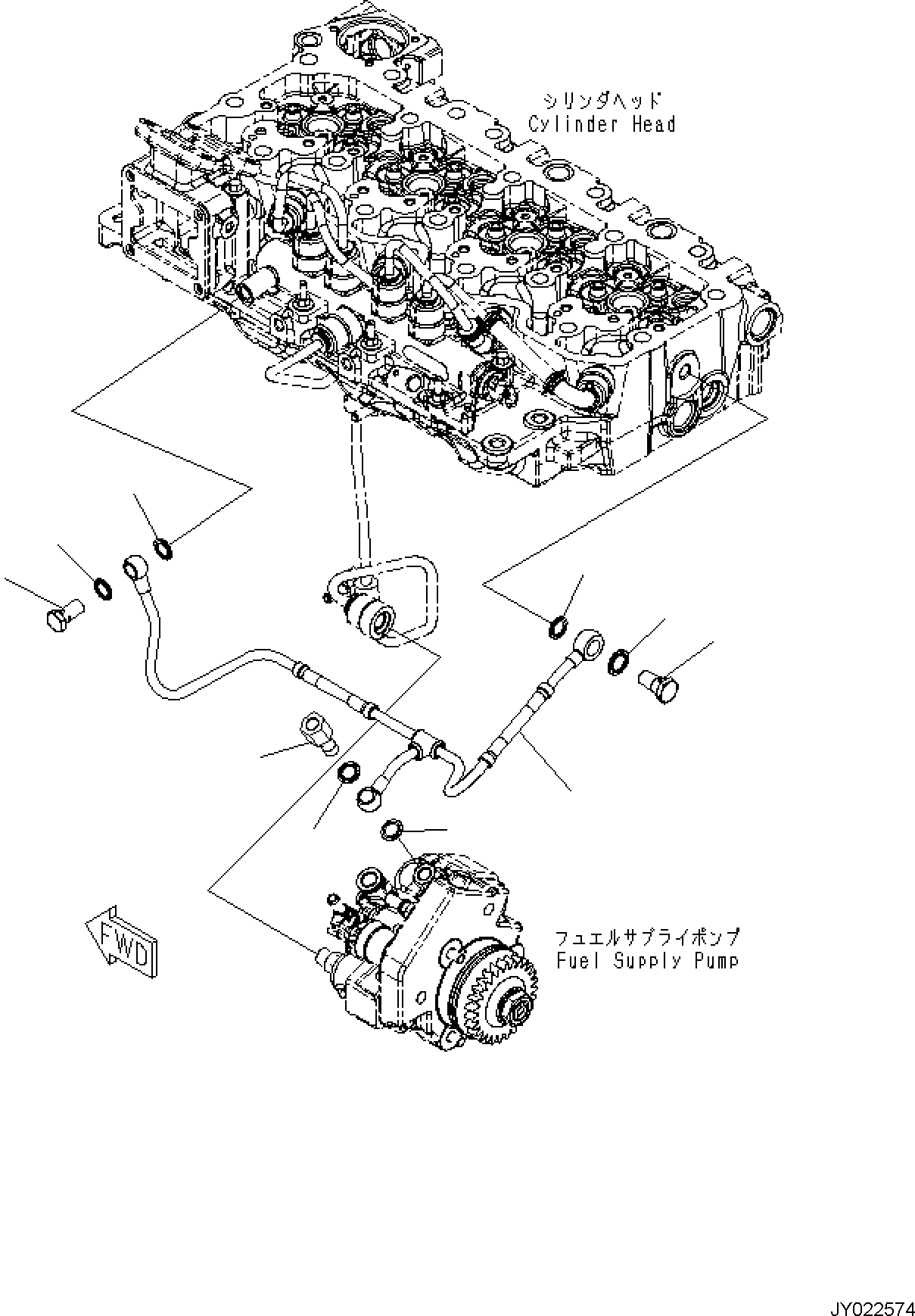Трубка 6752-71-5510 KOMATSU
