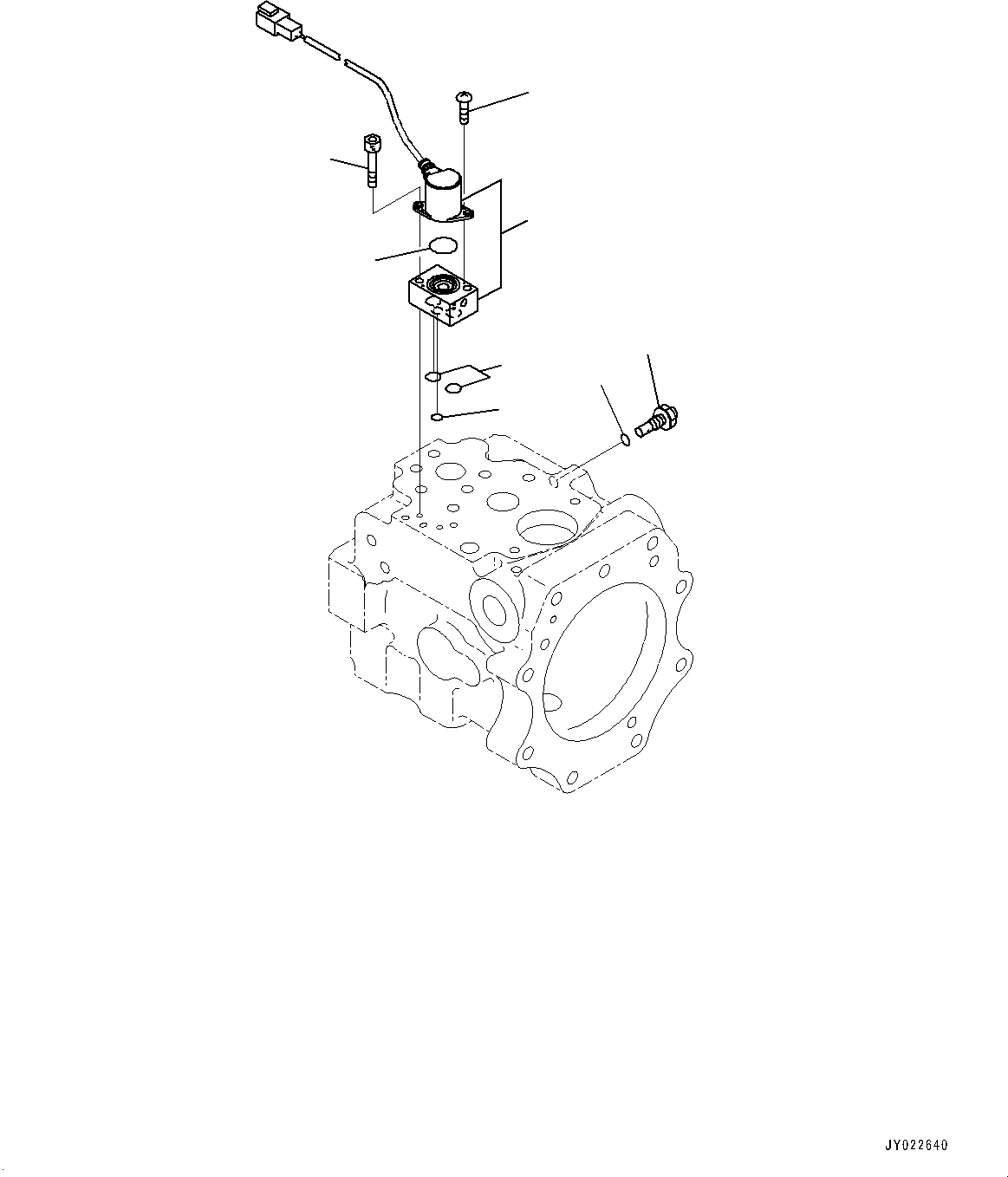 Клапан пилотный 702-21-63600 KOMATSU