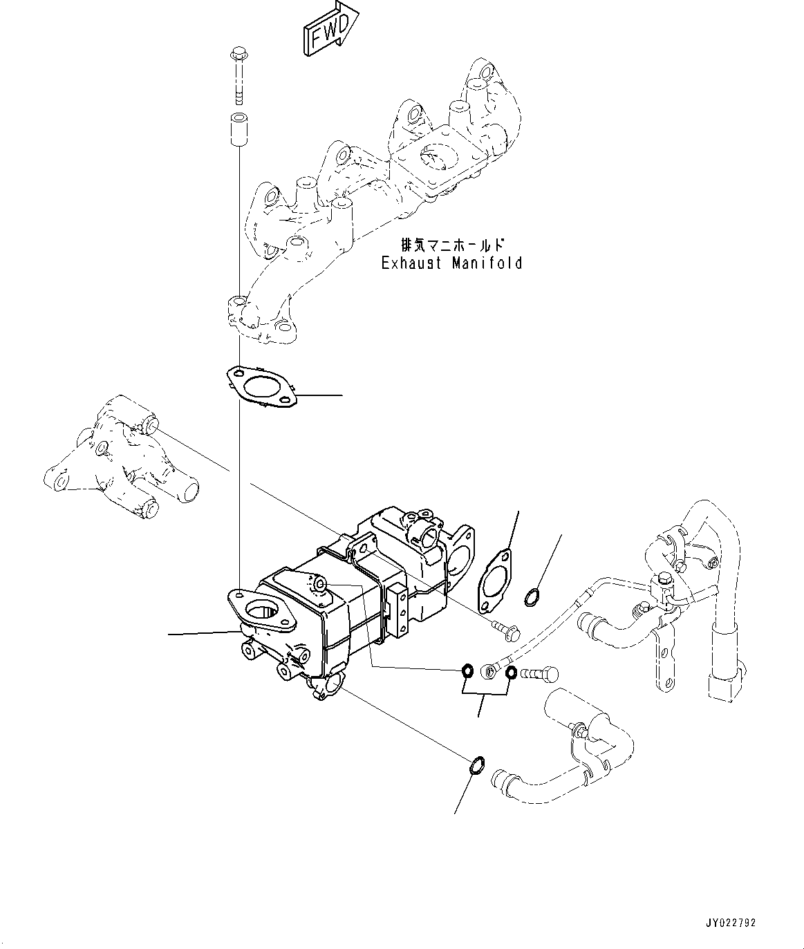 EGR Cooler Kit 6752-61-7200 KOMATSU