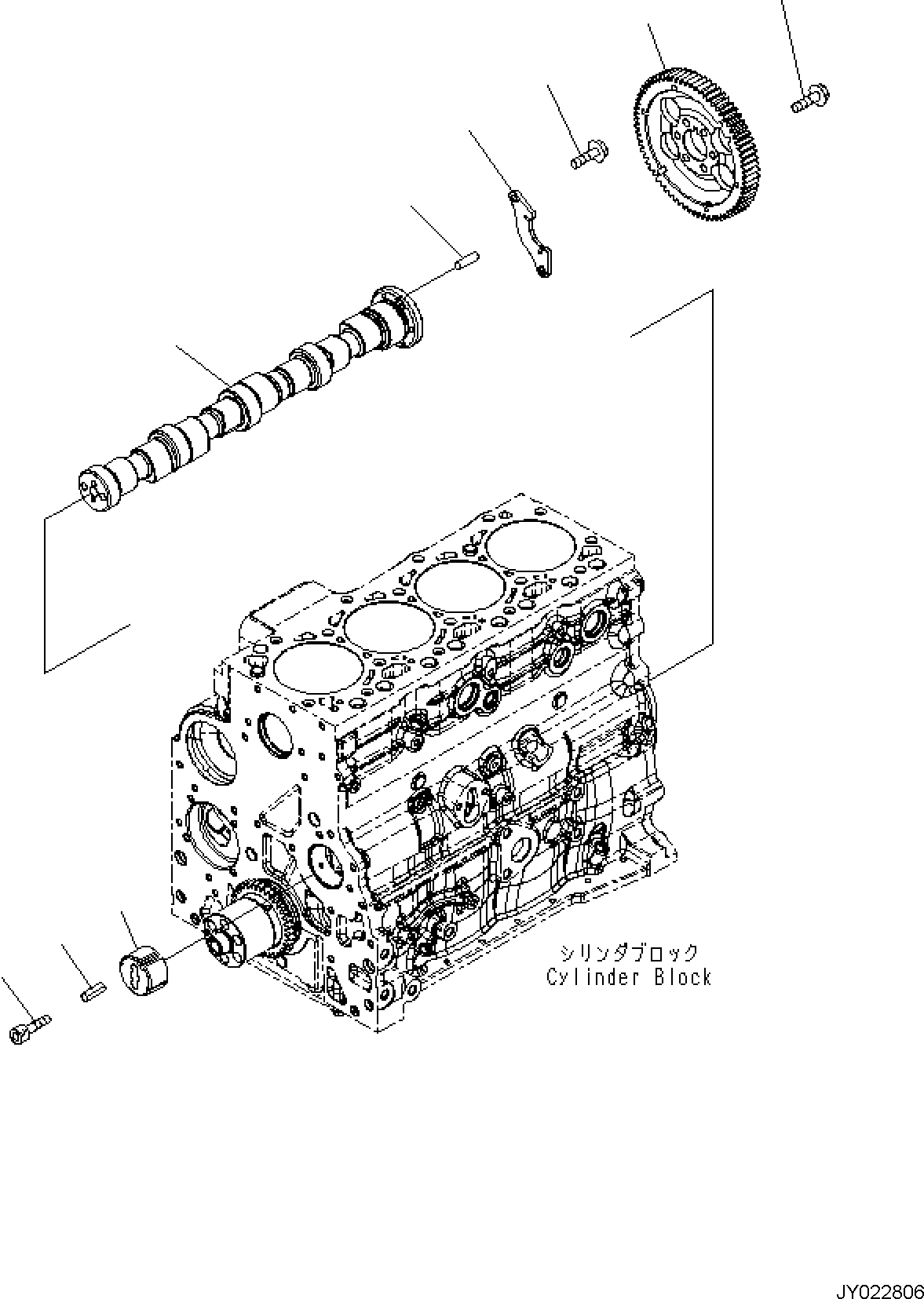 Распределительный вал 6751-41-1210 KOMATSU