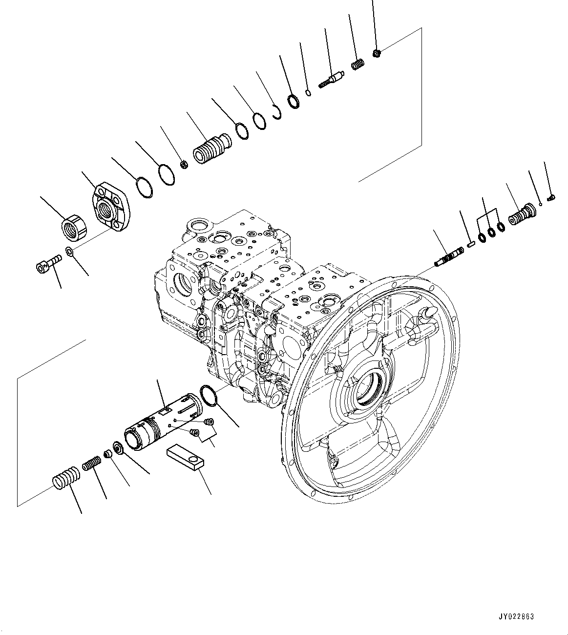 Piston Assembly, Servo (708-2G-03631) KOMATSU