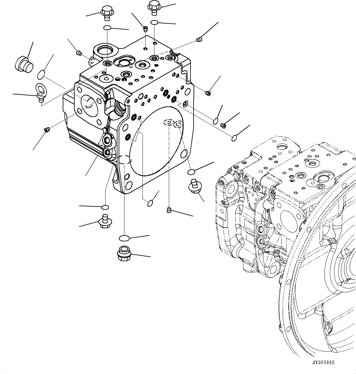 Case Assembly, Rear (708-2G-04780) KOMATSU