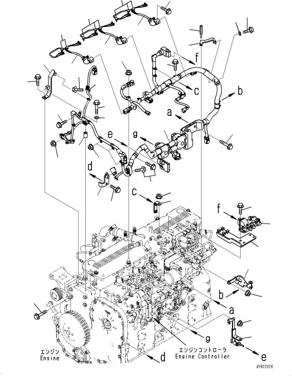 Жгут проводов 6746-81-9222 KOMATSU