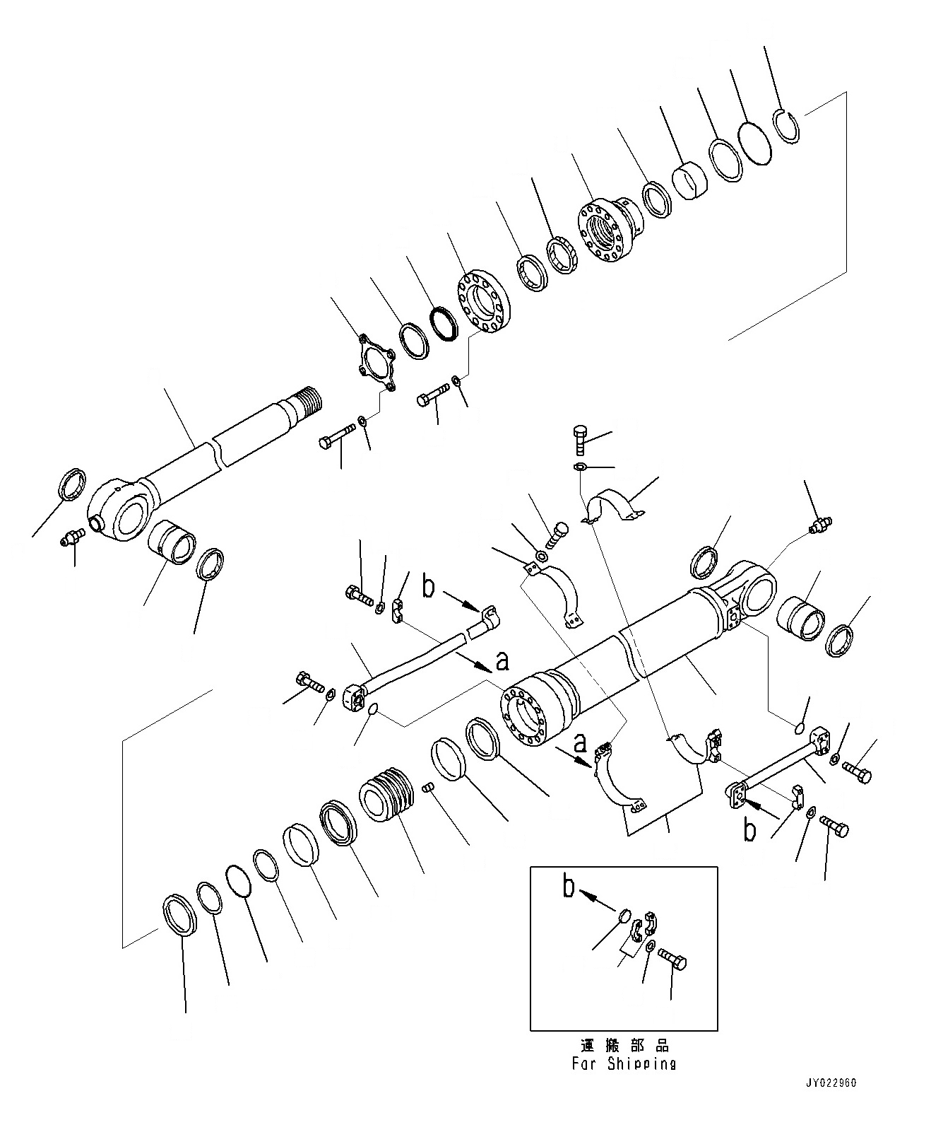 Шток поршня 721-58-10580 KOMATSU