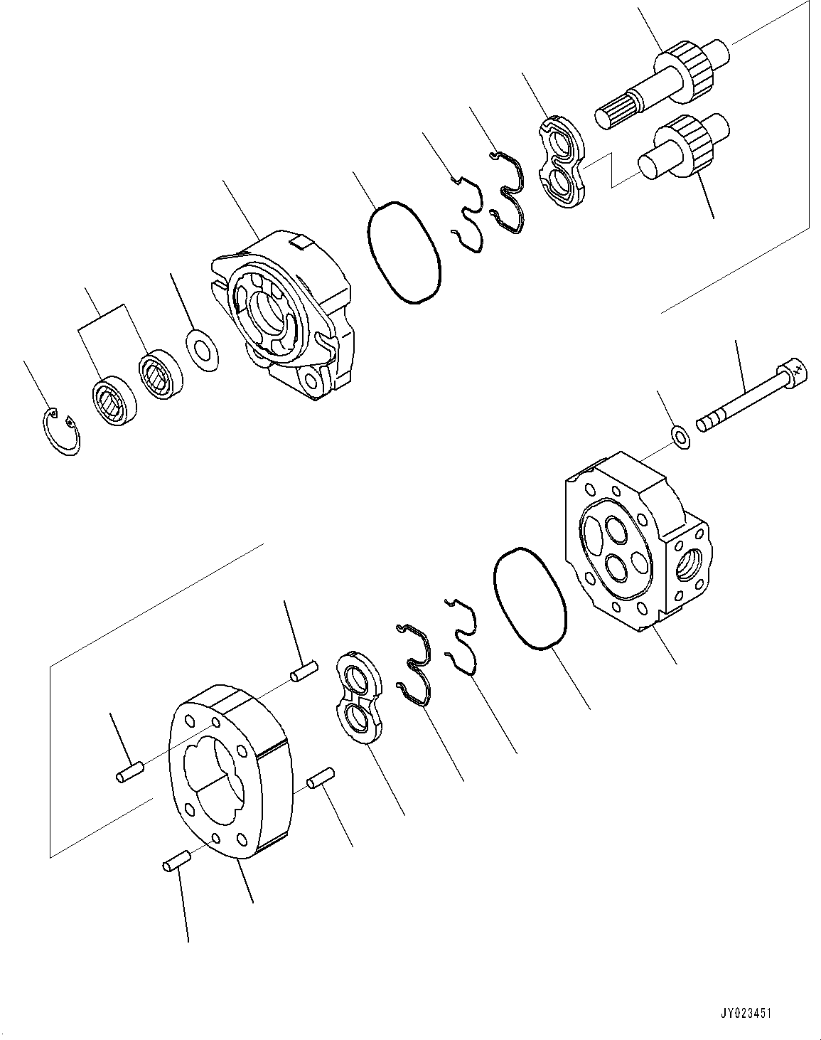 Pump Assembly, Gear (SAR 18) 705-22-25150 KOMATSU