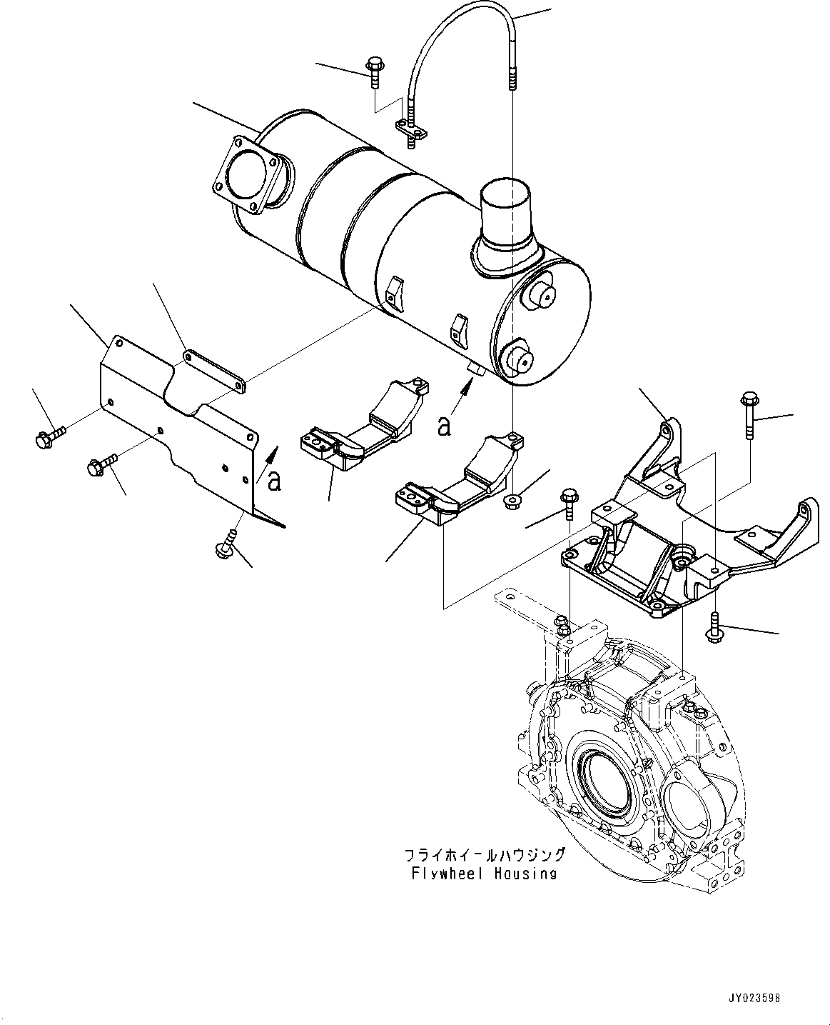 Komatsu diesel Oxidation Catalyst (KDOC) Assembly 6523-01-0340 KOMATSU