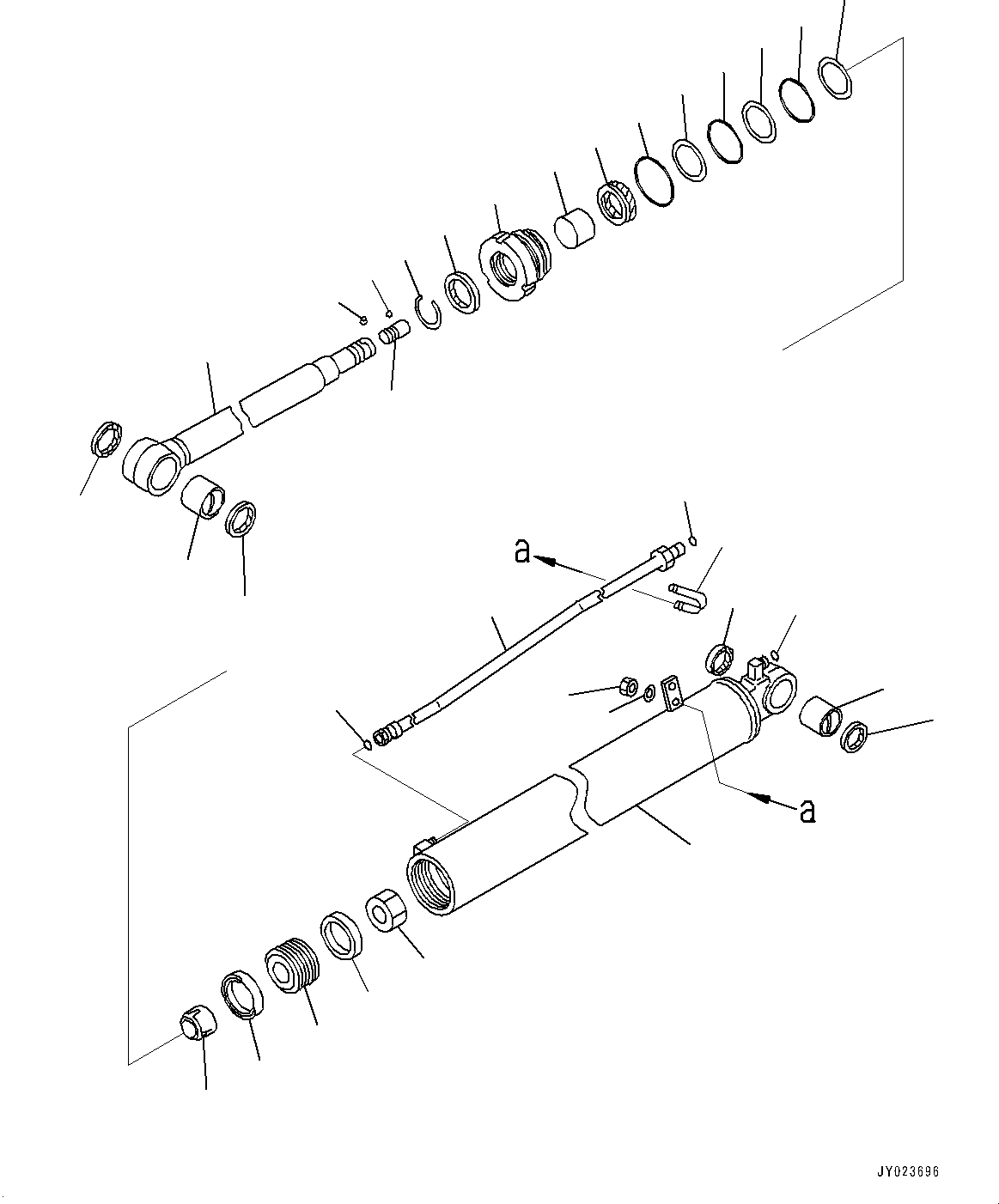 CYLINDER, ASSEMBLY 707-G0-01170 KOMATSU