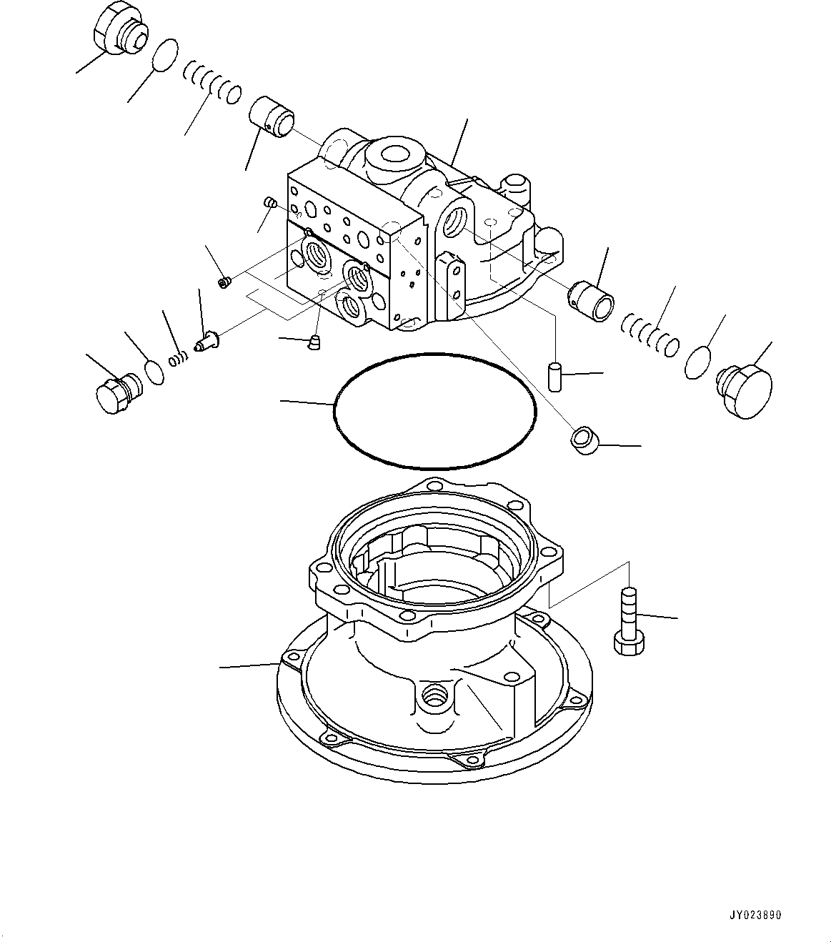 Swing Motor Assembly 706-7G-01220 KOMATSU