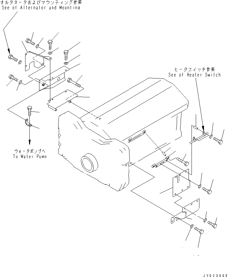 Крышка левая 6215-71-2637 KOMATSU