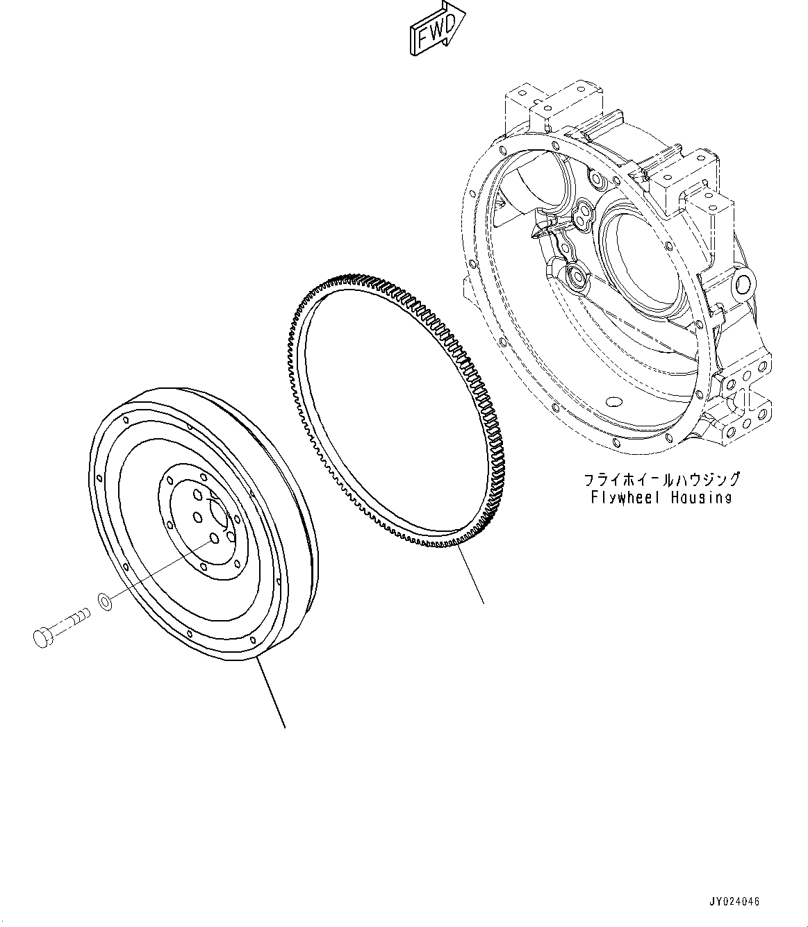 Flywheel Assembly 6275-31-4200 KOMATSU