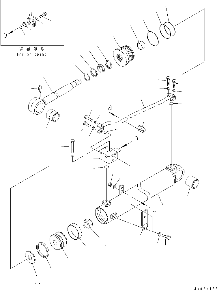CYLINDER ASS'Y,FRONT 196-63-92311 KOMATSU