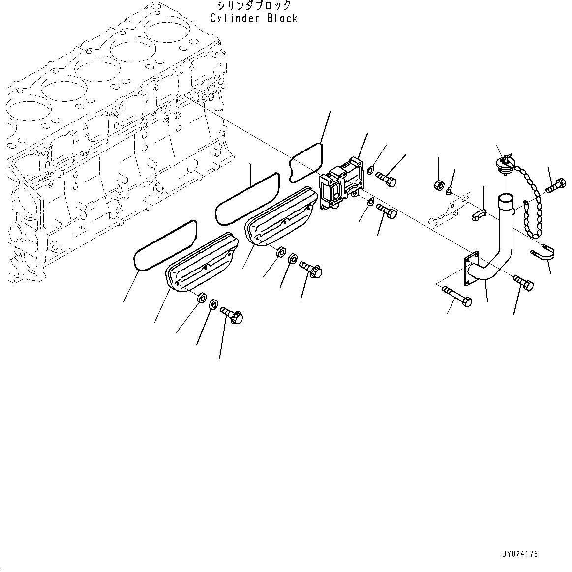 FILLER,OIL 6211-22-5520 KOMATSU