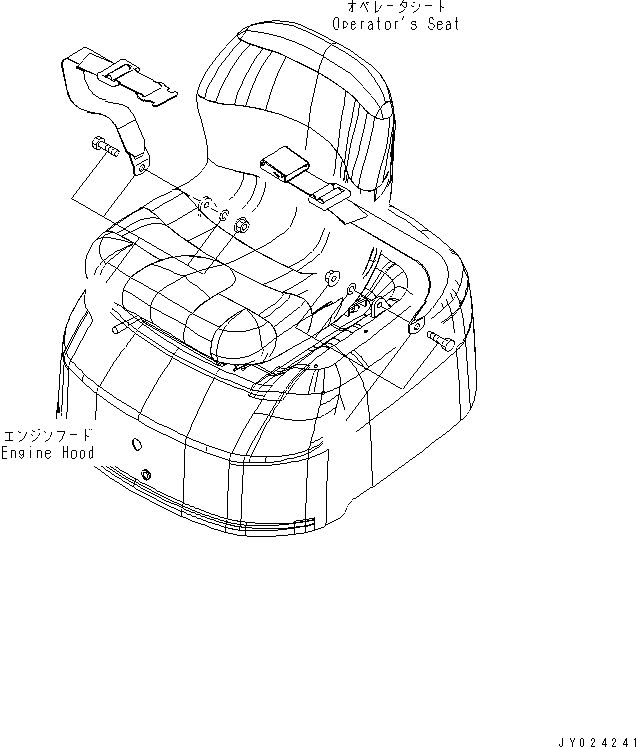 SEAT BELT ASS'Y 20P-57-81111 KOMATSU