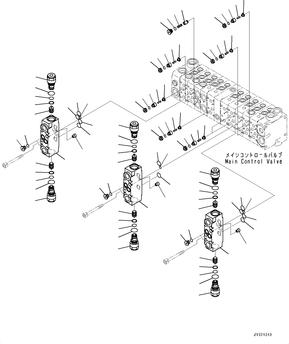 Valve, Pilot Check 723-11-03420 KOMATSU