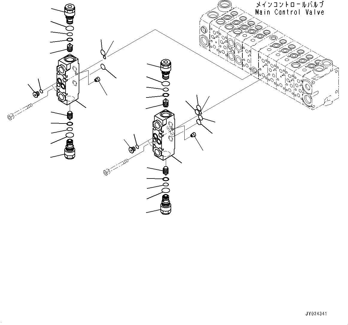 Valve, Pilot Check 723-11-03430 KOMATSU