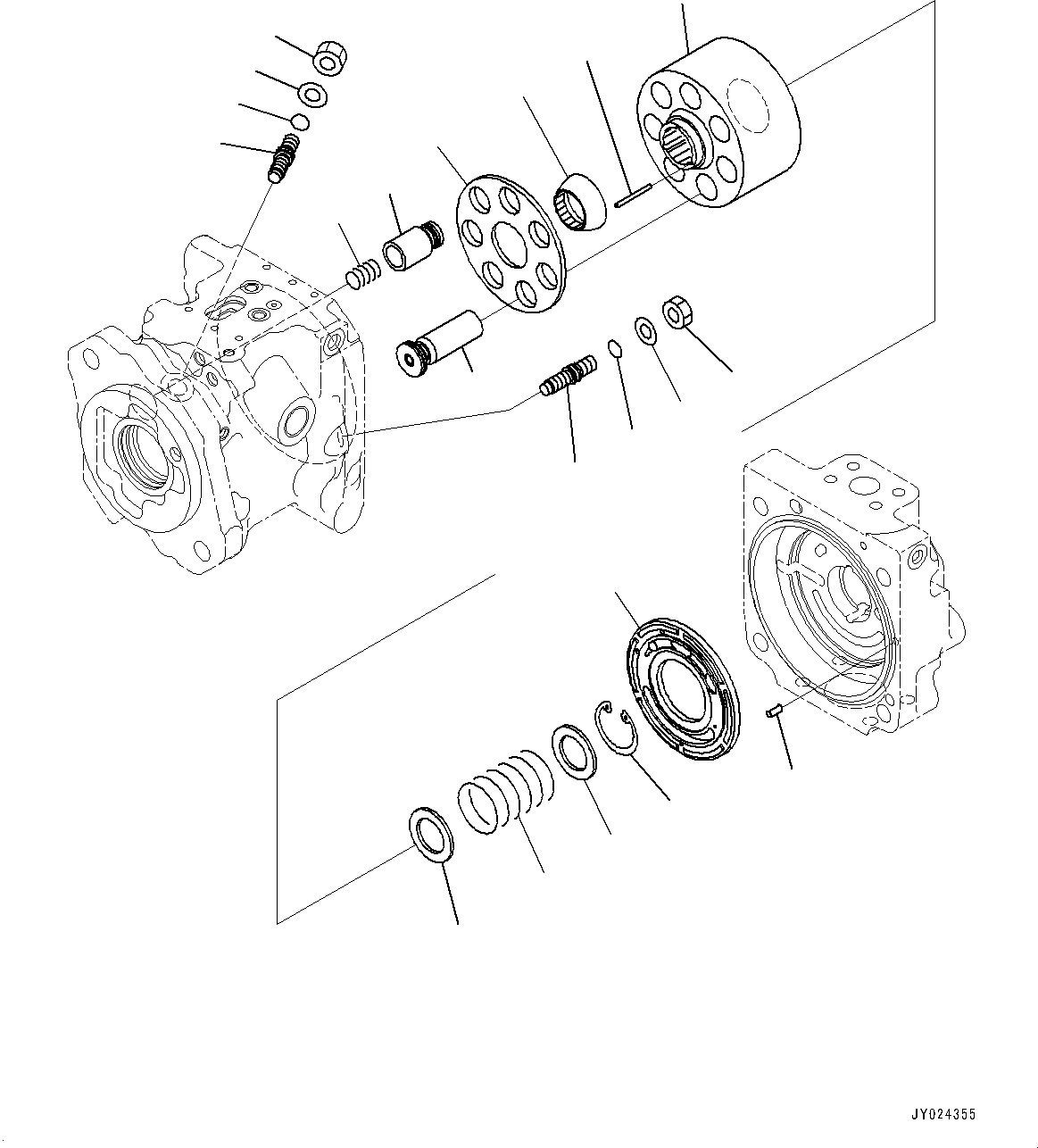 Насос (подузел) (708-1U-01280) KOMATSU