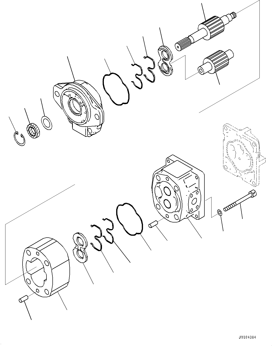 Pump Assembly, Gear (SAR 63) 705-38-36010 KOMATSU