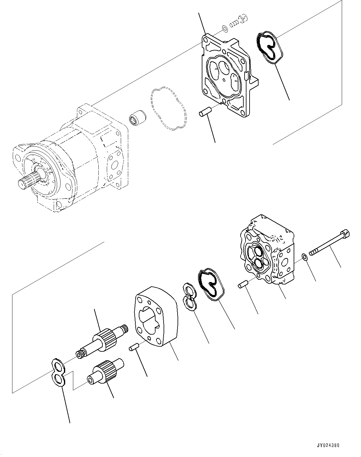 Pump Assembly, Gear (SBR 21) 705-41-04540 KOMATSU