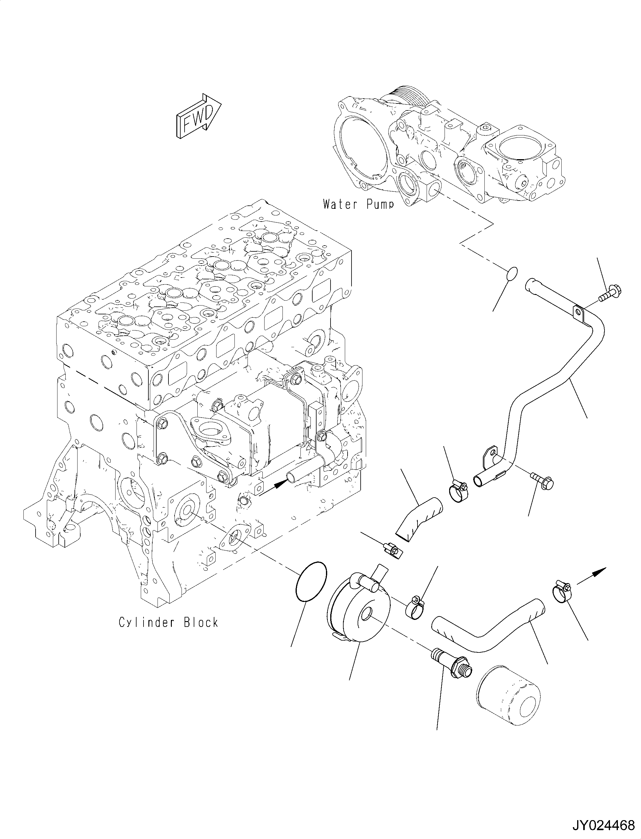 Соединительный штуцер 6205-61-5410 KOMATSU