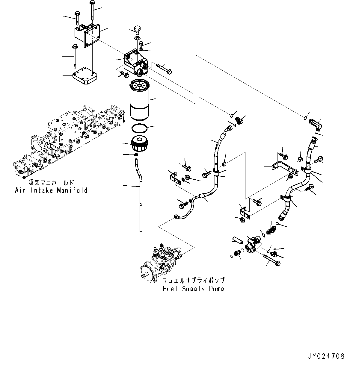 Шланг с торцевым уплотнением 02762-G05A7 KOMATSU