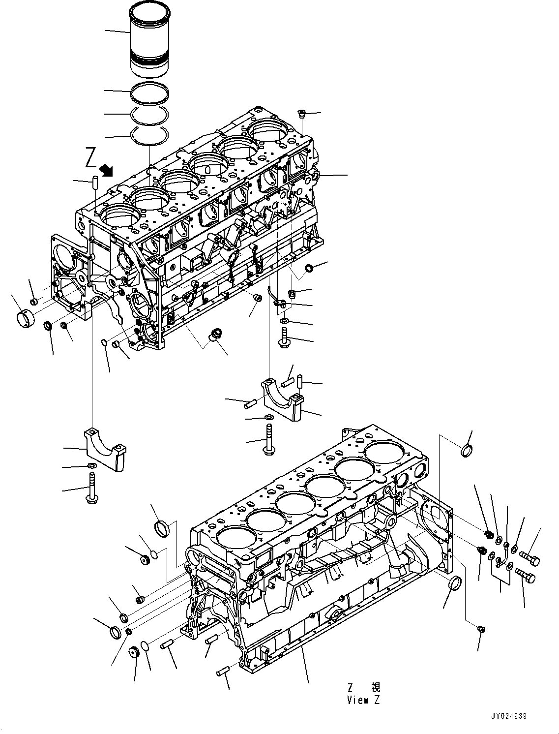 Cylinder Block Assembly 6263-21-1100 KOMATSU