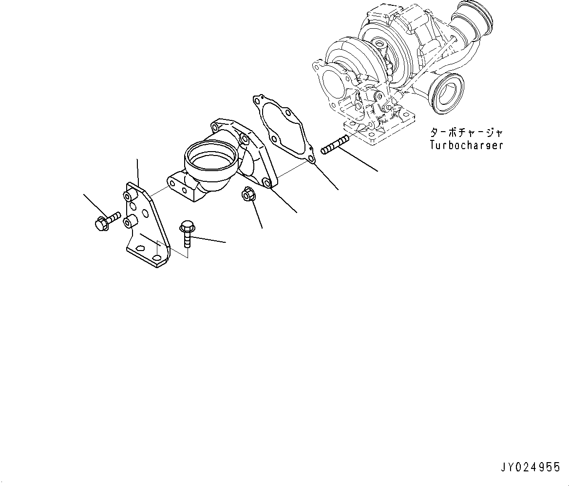 Connector, Exhaust 6271-11-5780 KOMATSU
